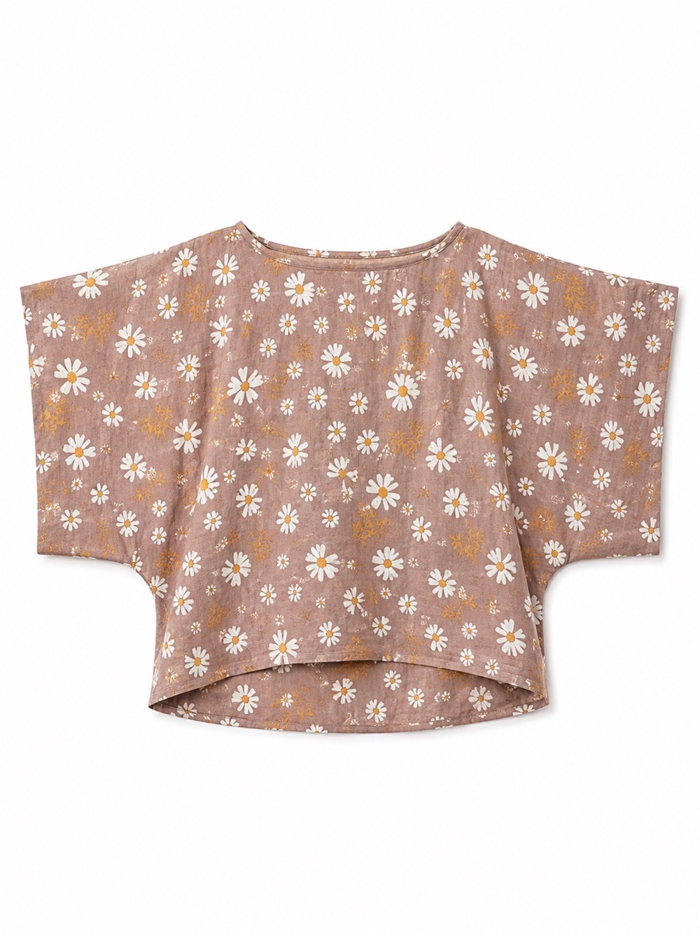 Handmade 100% Organic Cotton Gauze Oversized Top Size Varies